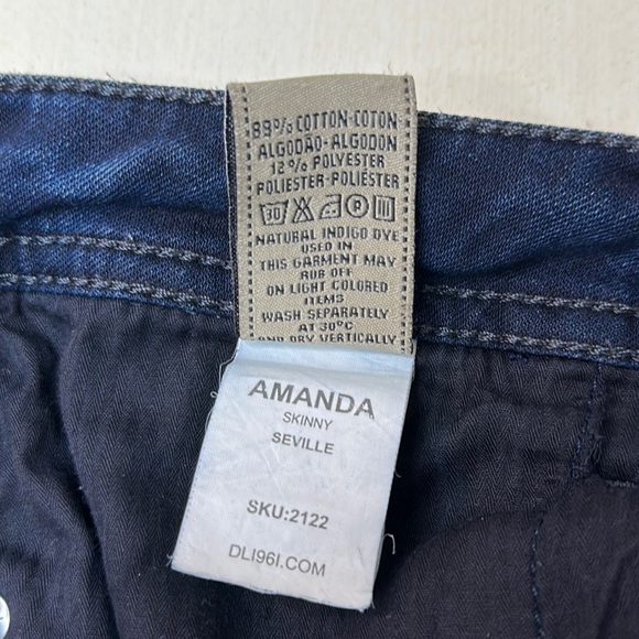 DL1961 Amanda Seville Distressed Skinny Jeans Size 28 - Picture 6 of 15